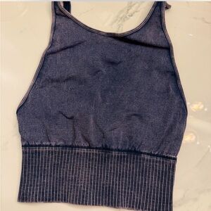FP Movement by Free People Heathered Navy Sports Bra